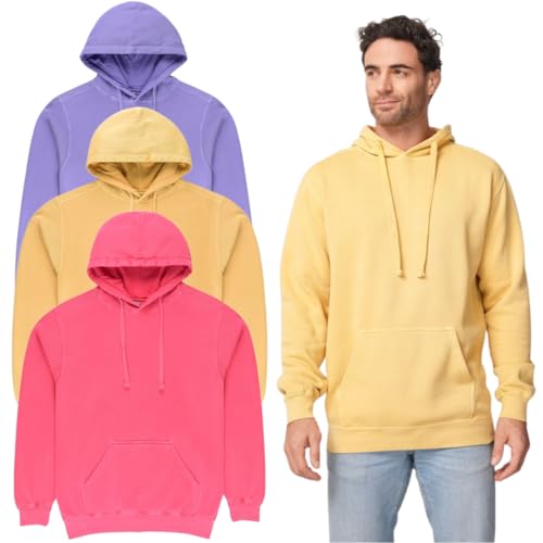 Milltex Unisex Poly Cotton Hoodie | Fleece Pullover with Double